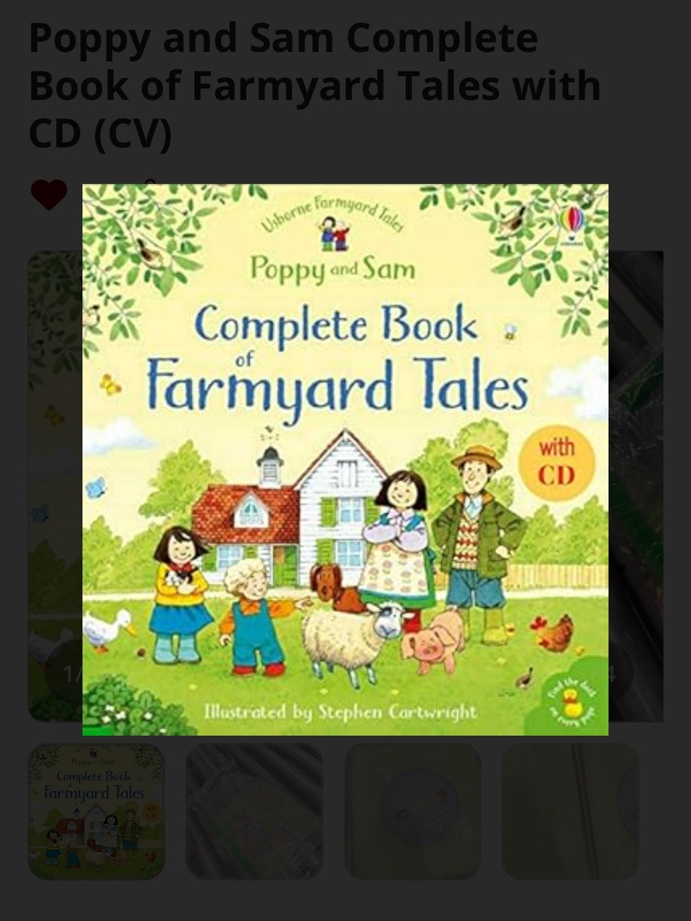 Poppy and Sam Complete Book of Farmyard Tales - With CD